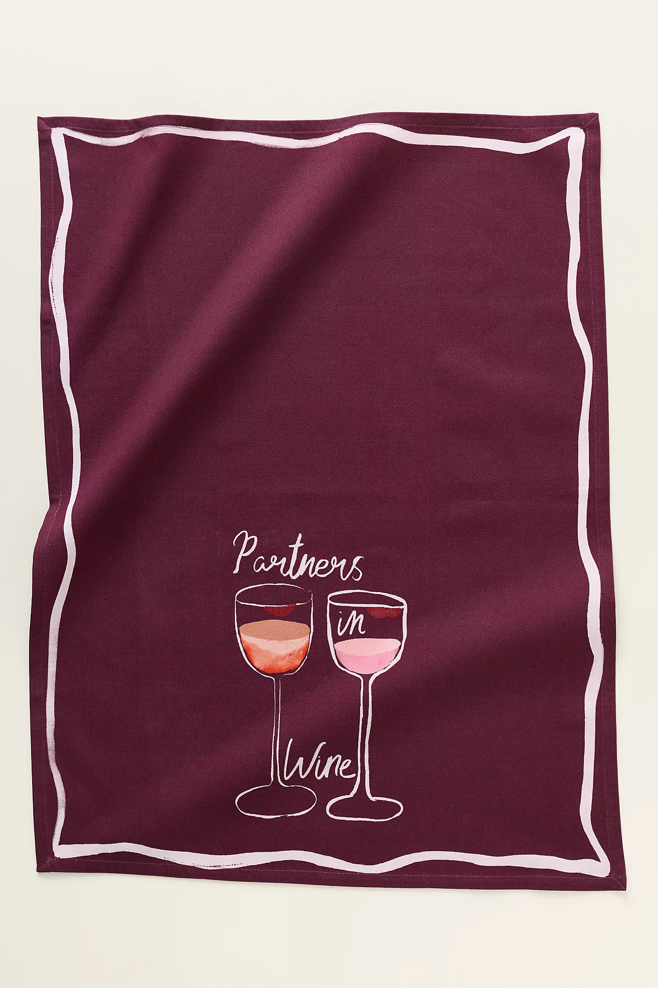 Partners in Wine Dish Towel | Anthropologie (US)