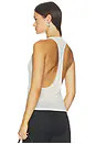 EB Denim Valley Sheer Racer Tank Top in White. - size S | Revolve Clothing (Global)