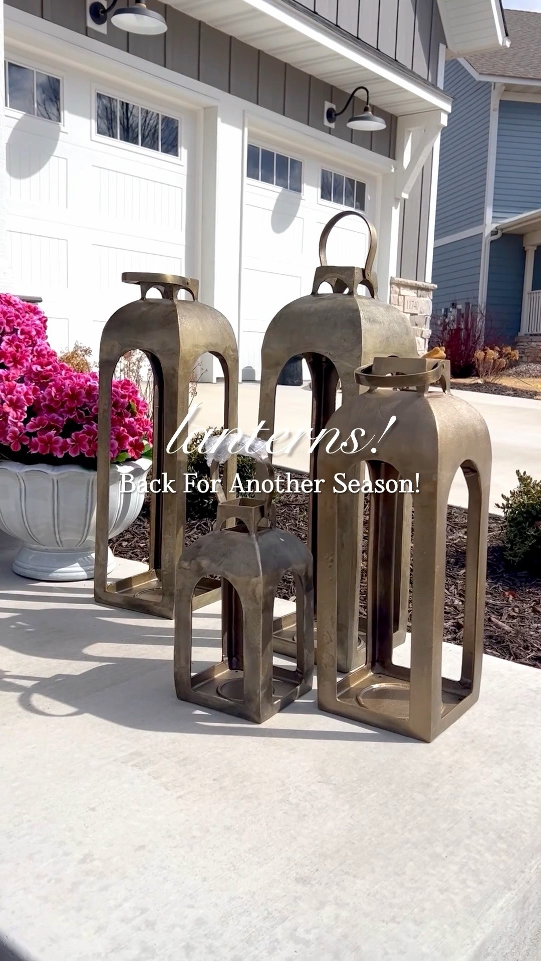 Target brought these gorgeous lanterns back for another season. Four sizes and also available in black. I also linked my favorite outdoor solar candle.

#LTKHome #LTKSeasonal