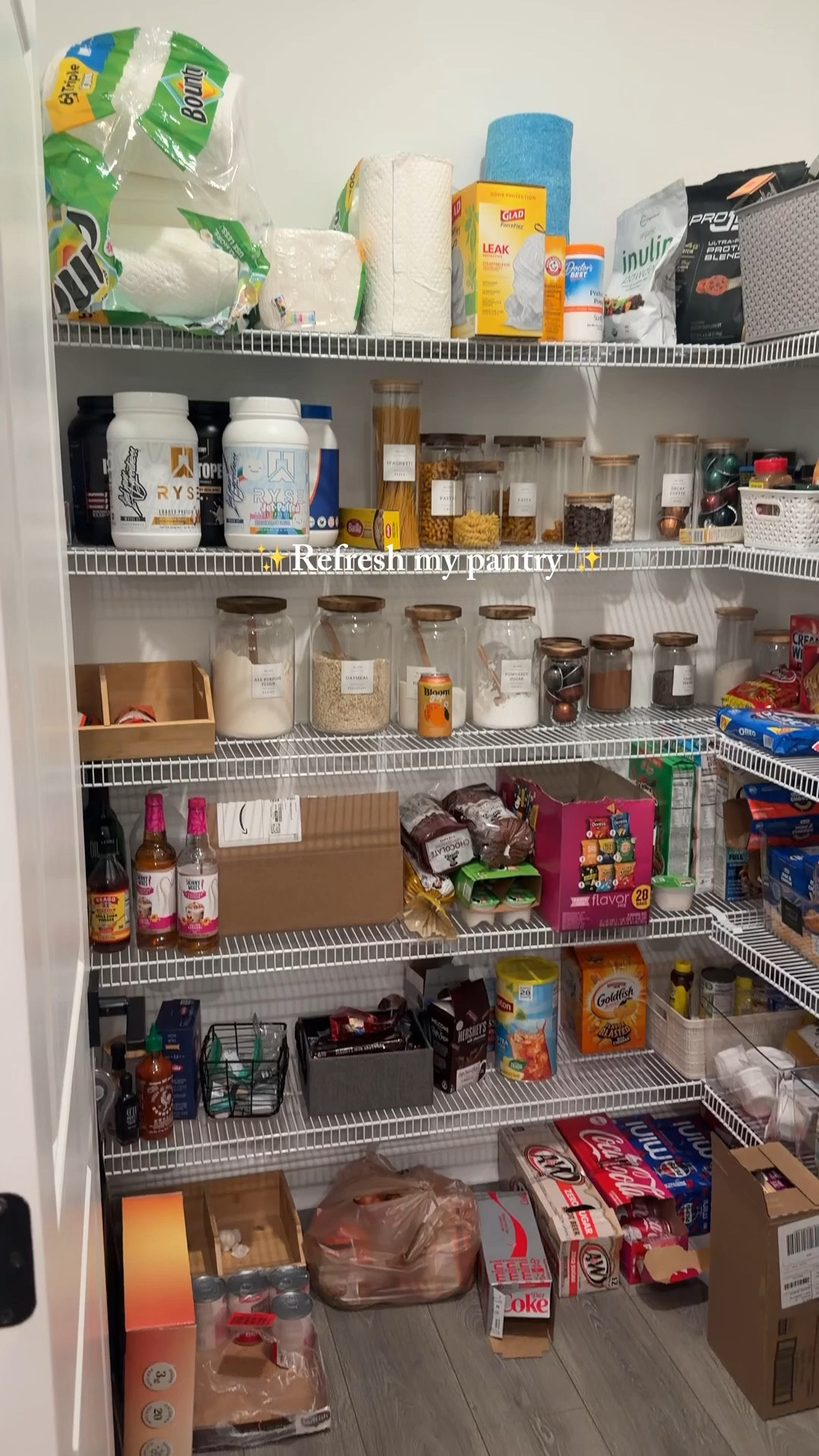Nothing feels better than refreshing your pantry and making sure that everything has a spot! 

#pantryrestock #pantryrefresh #pantryreset #organization #organized 

#LTKHome #LTKU