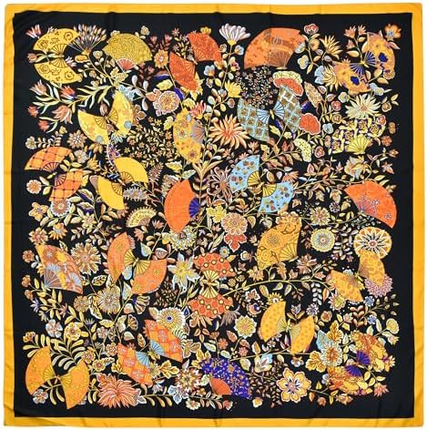 53” Large Head Scarf for Women - Silk Satin Scarf for Hair Wrapping at Night Bandana Square Sca... | Amazon (US)
