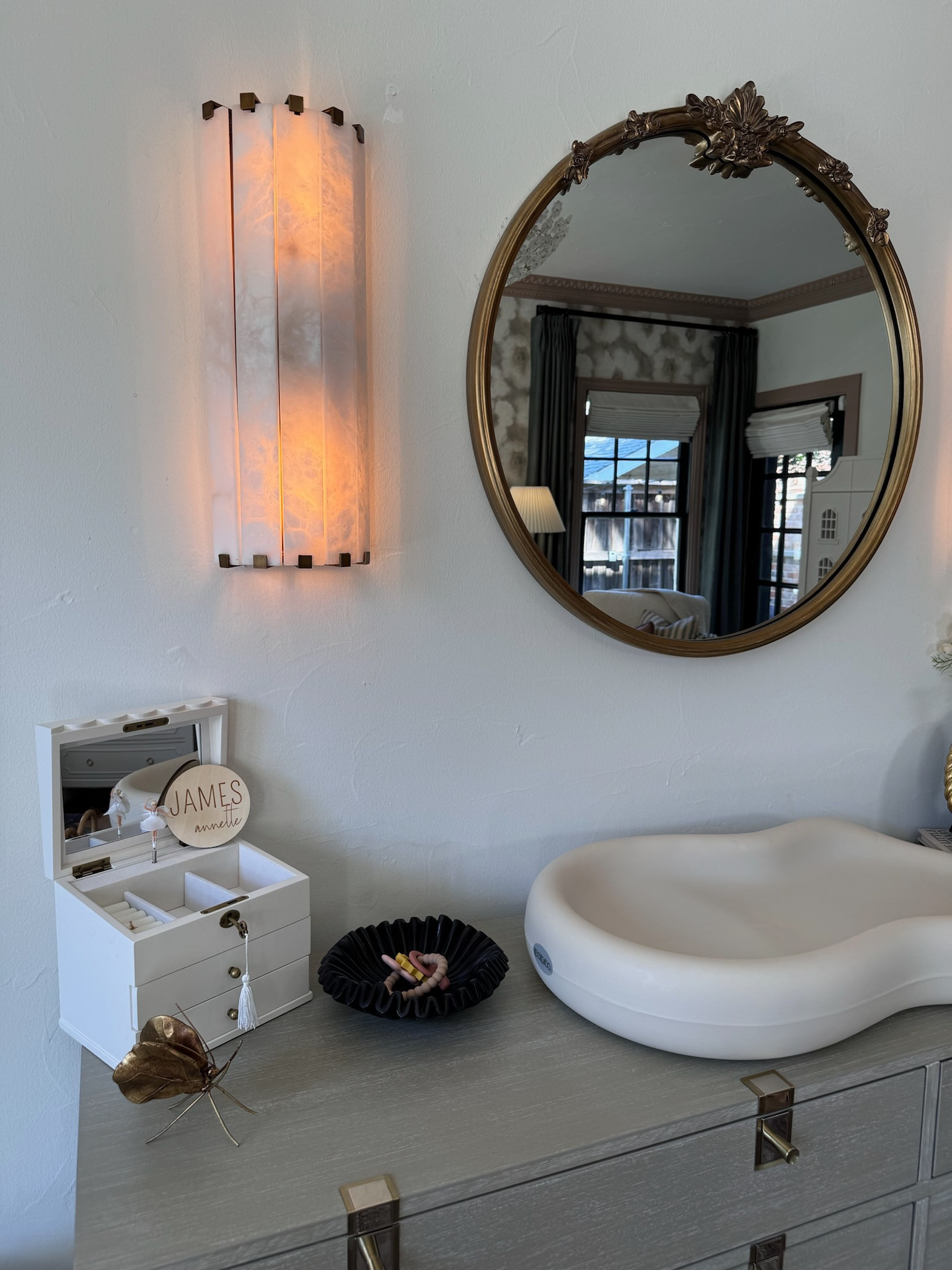 James Annette’s nursery reveal 😍 I could not love how this room turned out more. SO much thought, time, & love went into creating the perfect space for our sweet rainbow baby. 

Sconces are from RH Kids.

#LTKBaby #LTKHome