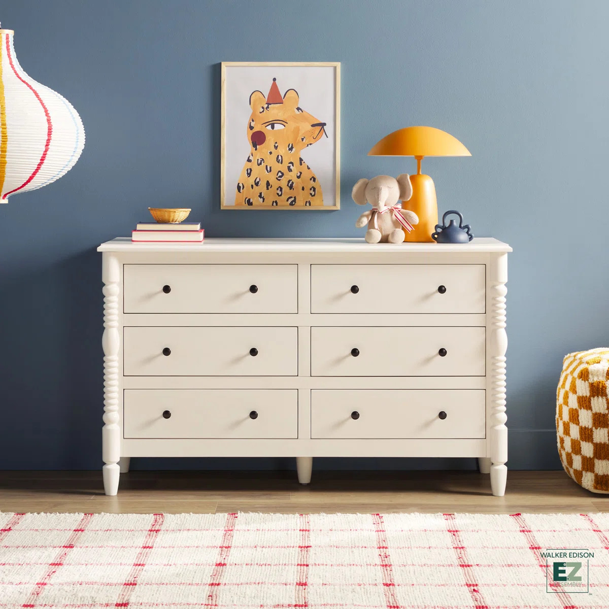Vivienne Easy Assembly Solid Wood Spindle 6-Drawer Dresser | Wayfair North America