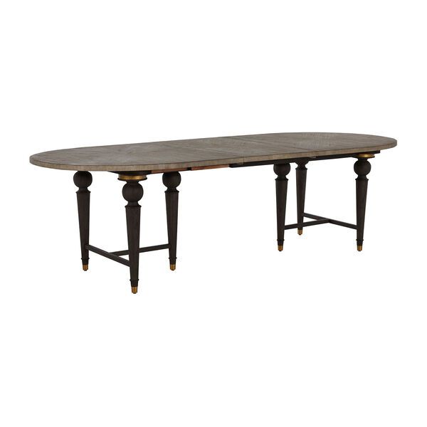 Roderick Light Blonde and Dark Brown Dining Table | Bellacor