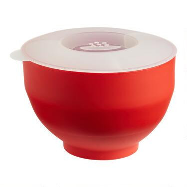 W&P Red Silicone Personal Microwave Popcorn Popper | World Market