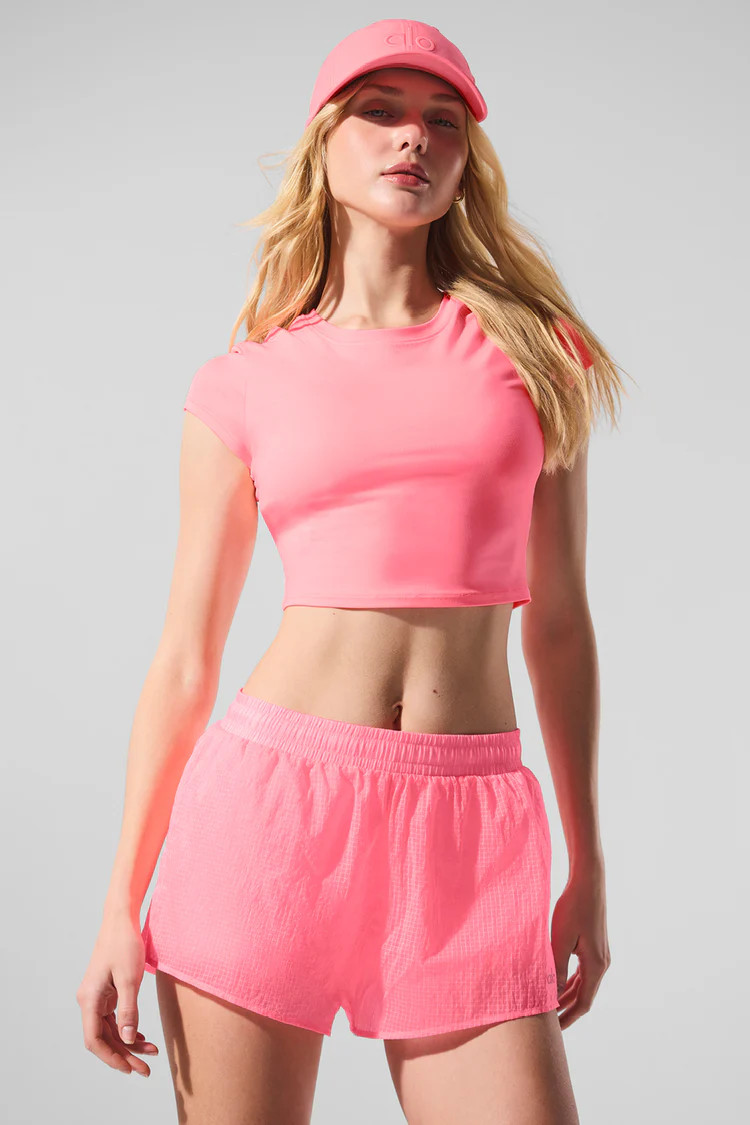 Alosoft Crop Finesse Short Sleeve | Alo Yoga (US)