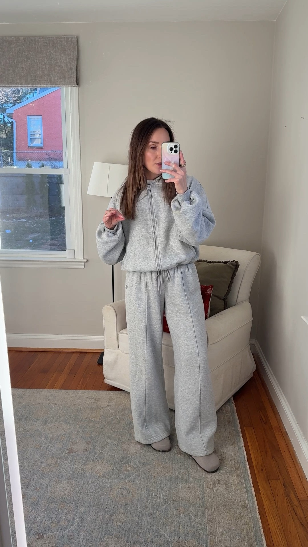 100% pronounced the name of this line wrong. 😂 wearing a small top and small pants. Would prefer an XS in the pants.