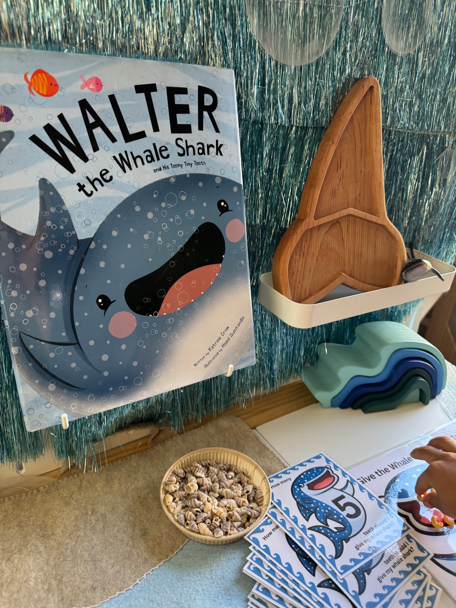 Walter the Whale Shark

This is an all time favorite book year round and it’s great for back to school. It’s all about feeling like you don’t fit in, going to some silly lengths to try to and ultimately realizing that the things that make you different make you special. 

Did a quick setup and I’ve added some free printables in stories so you can too.

#bookbasedlearning #bookbasedplay #learningthroughplay #walterthewhaleshark #booksforkids #bookbasedactivities #letsread #readingisfun #dailyactivity

#LTKKids #LTKSeasonal #LTKBaby