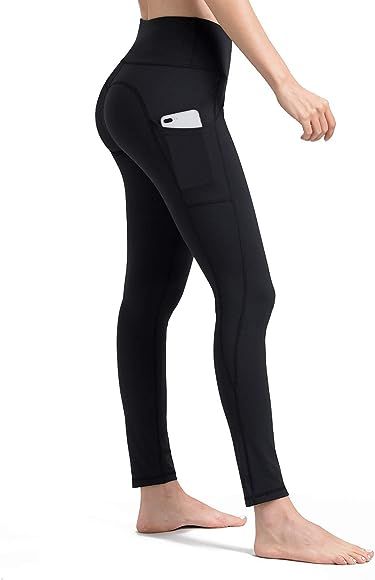 Yoga Pants for Women Leggings with Side Pockets Workout Running Tights | Amazon (CA)