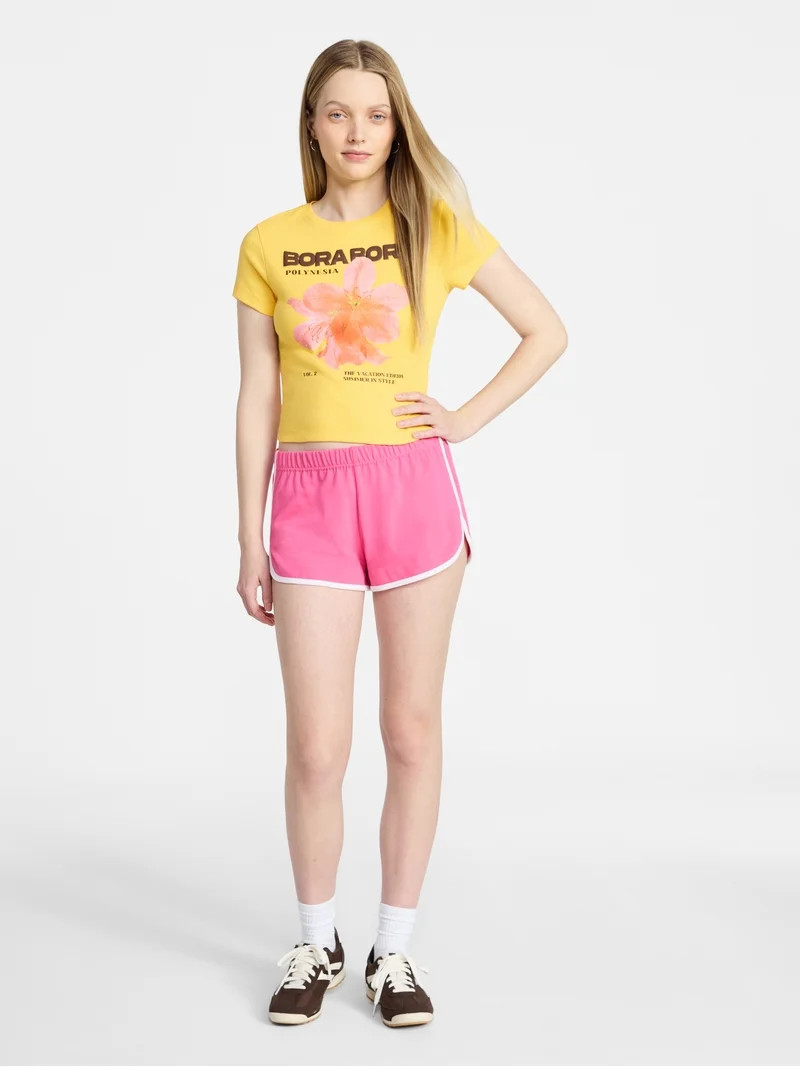 No Boundaries Knit Jersey Shorts, 2" Inseam, Women's XXS-XXL | Walmart (US)