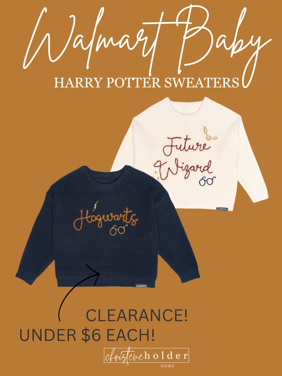 Ran to grab these the second I saw them—how cute are these baby Harry Potter sweaters?!

They’re on clearance right now for under $6 each, and I honestly couldn’t believe the quality. Perfect for fall, park days, or just lounging around with your little wizard.

I grabbed both styles and sized up so we can get more wear out of them.

baby boy clothes, baby girl sweaters, Walmart baby finds, Harry Potter baby clothes, clearance baby clothes, toddler fall wardrobe, baby graphic sweaters, affordable baby fashion, cozy fall layers for kids

#LTKSaleAlert #LTKSeasonal #LTKBaby
