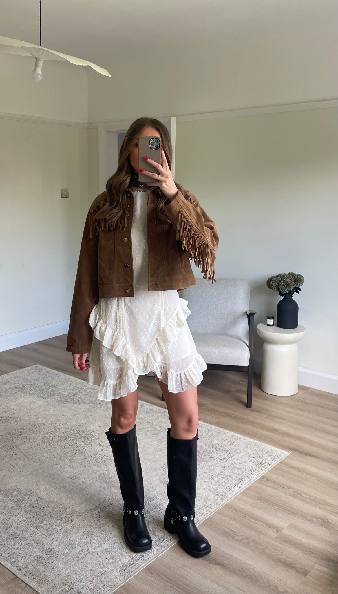 Beyoncé’s cowboy Carter tour outfit inspiration 
Size 8 in the dress
Size 8 in the fringed tassel jacket 
Flat black cowboy boots 


#LTKuk #LTKsummer #LTKeurope