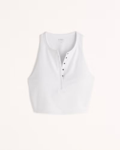 YPB sculptLUX Plunge Henley Slim Tank | Abercrombie & Fitch (US)