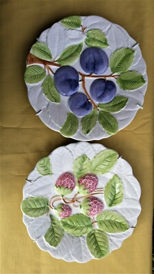 2 Patterns Shafford Fruit du Jour Motif Plate, Fruit Relief Blueberry Strawberry | eBay US