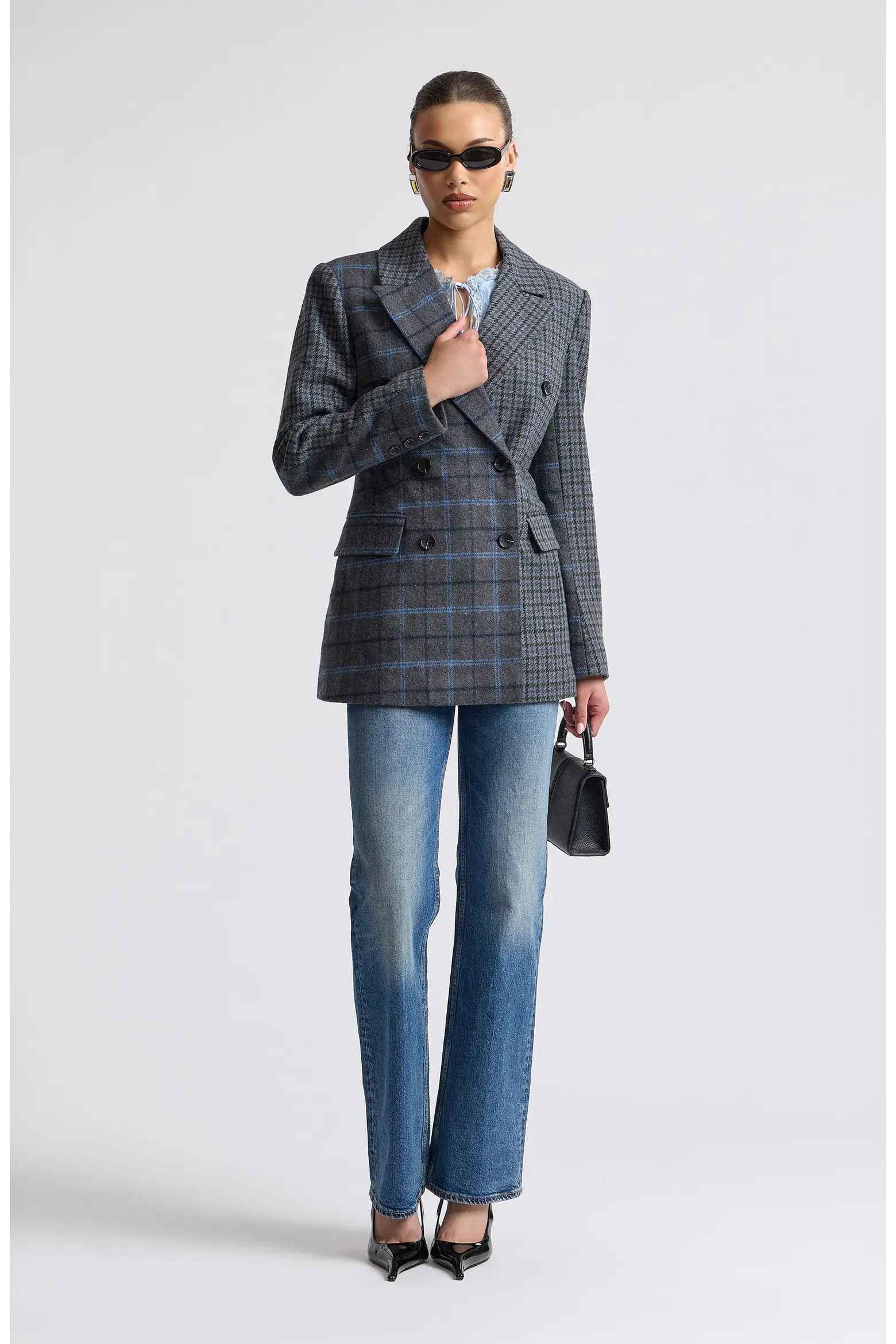Plaid Double Breasted Blazer (Women) | Nordstrom | Nordstrom