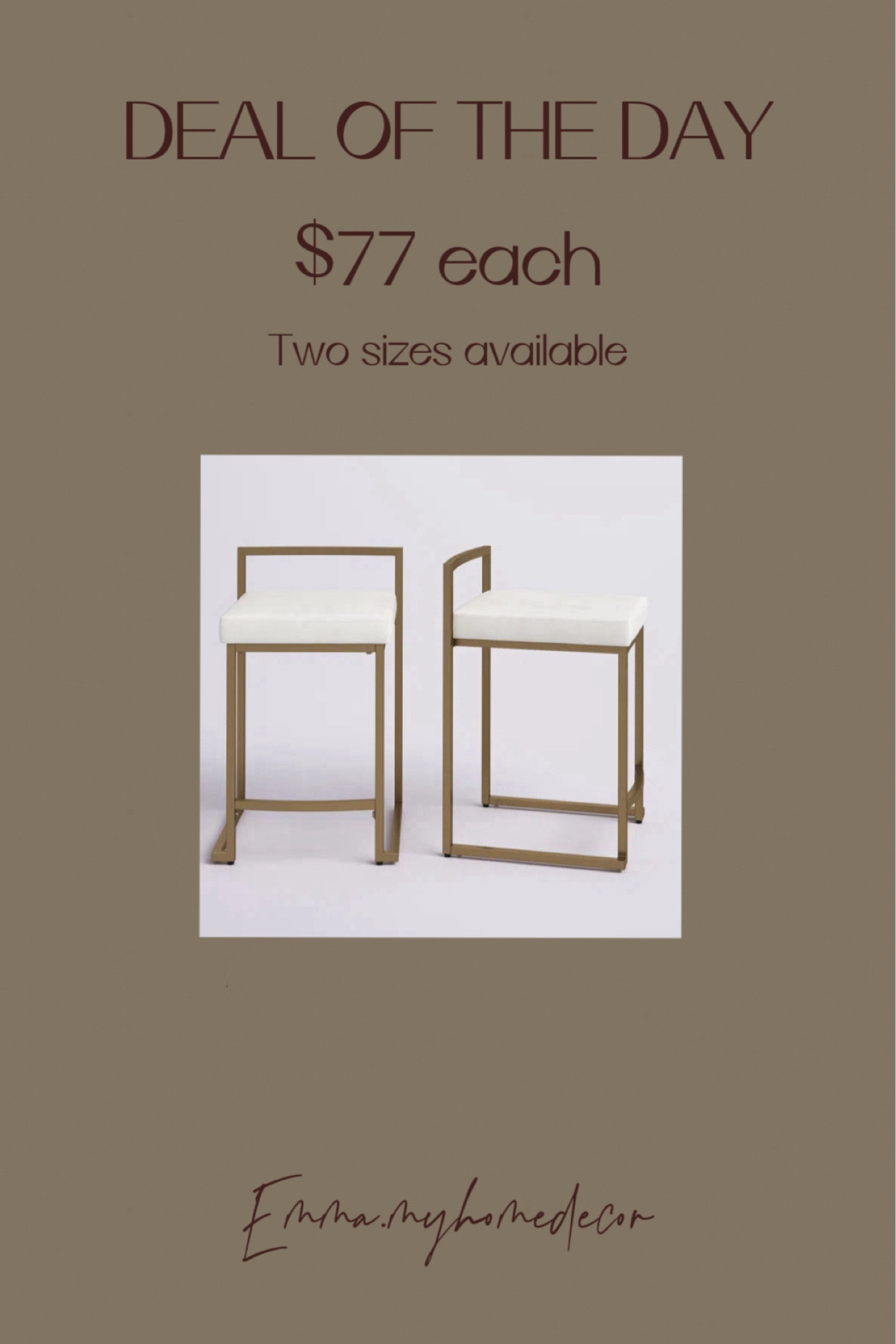 Amazing deal - this upholstered counter stool is $77 each! 

#mcgeestudio #homedecor #magnolia #tagethome #marshalls #tjmaxx #walmartfinds #potterybarn #neutral #cozyhome #entrywaydecor #kirklandshomedecor #hobbylobby #michaelscraftstore #homegoods #styletips #westelm #threshold #crateandbarrel #wayfair #amazonfinds

吧台椅


#LTKsalealert #LTKfindsunder100 #LTKhome