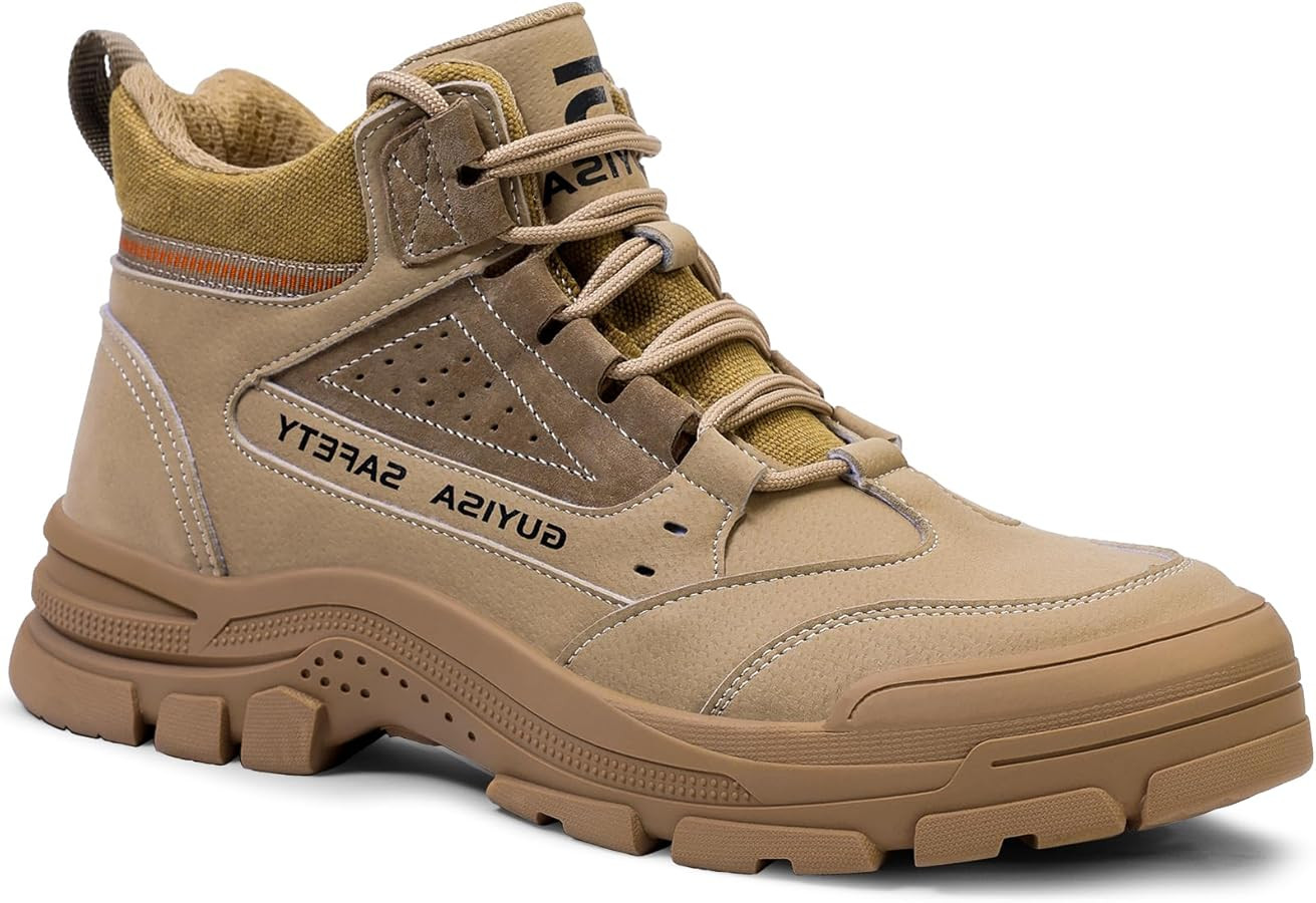 Steel Toe Boots for Men Indestructible Steel Toe Shoes Breathable High Top Work Boots for Men Lig... | Amazon (US)