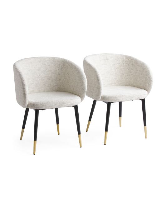 2pk Textured Dining Chair Set | TJ Maxx
