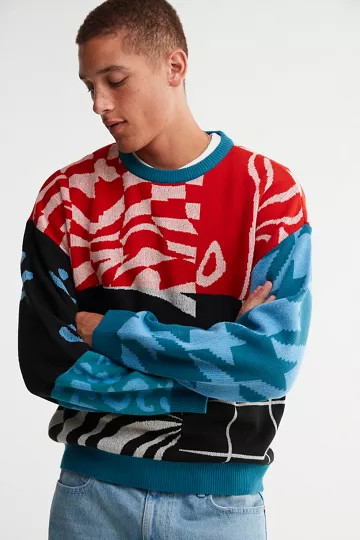 UO Graphic Crew Neck Sweater | Urban Outfitters (US and RoW)