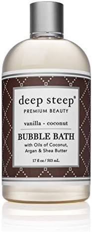 Deep Steep Bubble Bath, Vanilla Coconut, 17 Ounce | Amazon (US)
