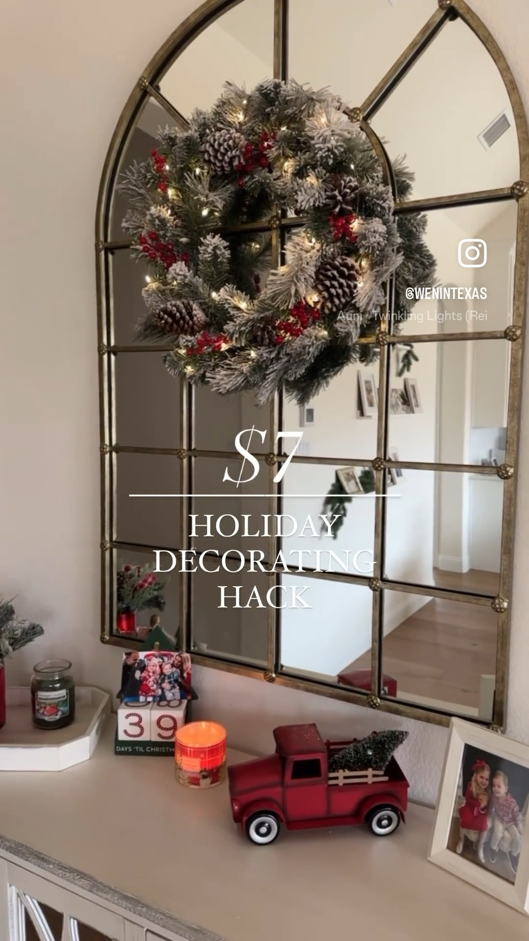 Easily add lights to your wreaths and garland with battery-operated fairy lights from Amazon!🎄Only $7 for a pack of 6! Larger multipacks available too! 🙌🏼 I used two strands on the wreath and 3 on the garland! ❤️

#amazonfinds #amazonholiday #amazondeals #holidaydecor #holidaydecorfinds #holidaydecor #holidayinspo #holidayfinds #christmasdecor #christmasdecorating #christmaslights #fairylights #stringlights #holidayhack #decoratinghack #christmastime #holidaywreath #christmaswreath #christmasgarland #homedecor #amazonstorefront #ltkholiday #christmasinspo #livingroomdecor #manteldecor #homestyling 

#LTKSeasonal #LTKhome #LTKHoliday