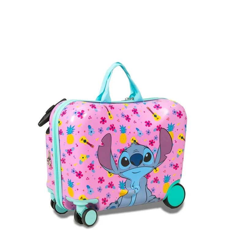 Kid's Disney Lilo and Stitch Floral Character Ride On Scooter Hardside Luggage for Boys and Girls... | Walmart (US)