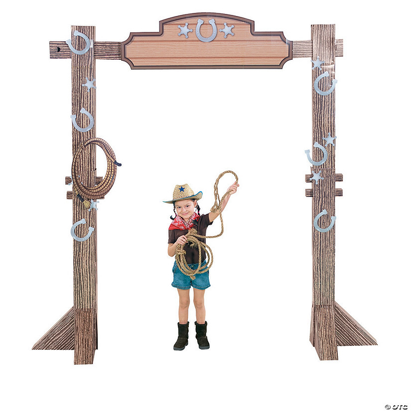 91" 3D Western Ranch Entryway Arch Cardboard Cutout Stand-Up | Oriental Trading Company