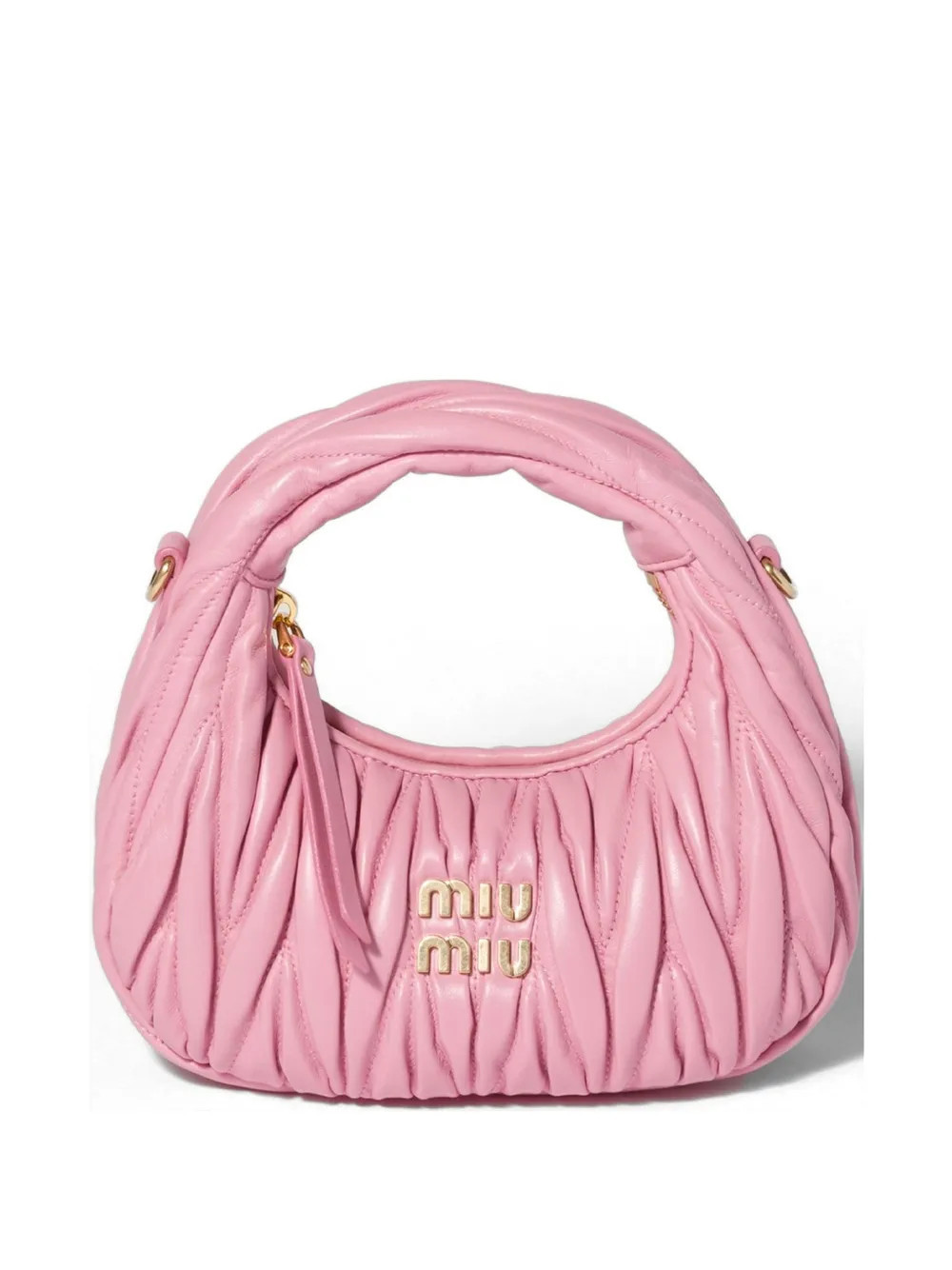 Miu Miu Wander matelassé nappa leather mini-bag - Pink | Farfetch Global