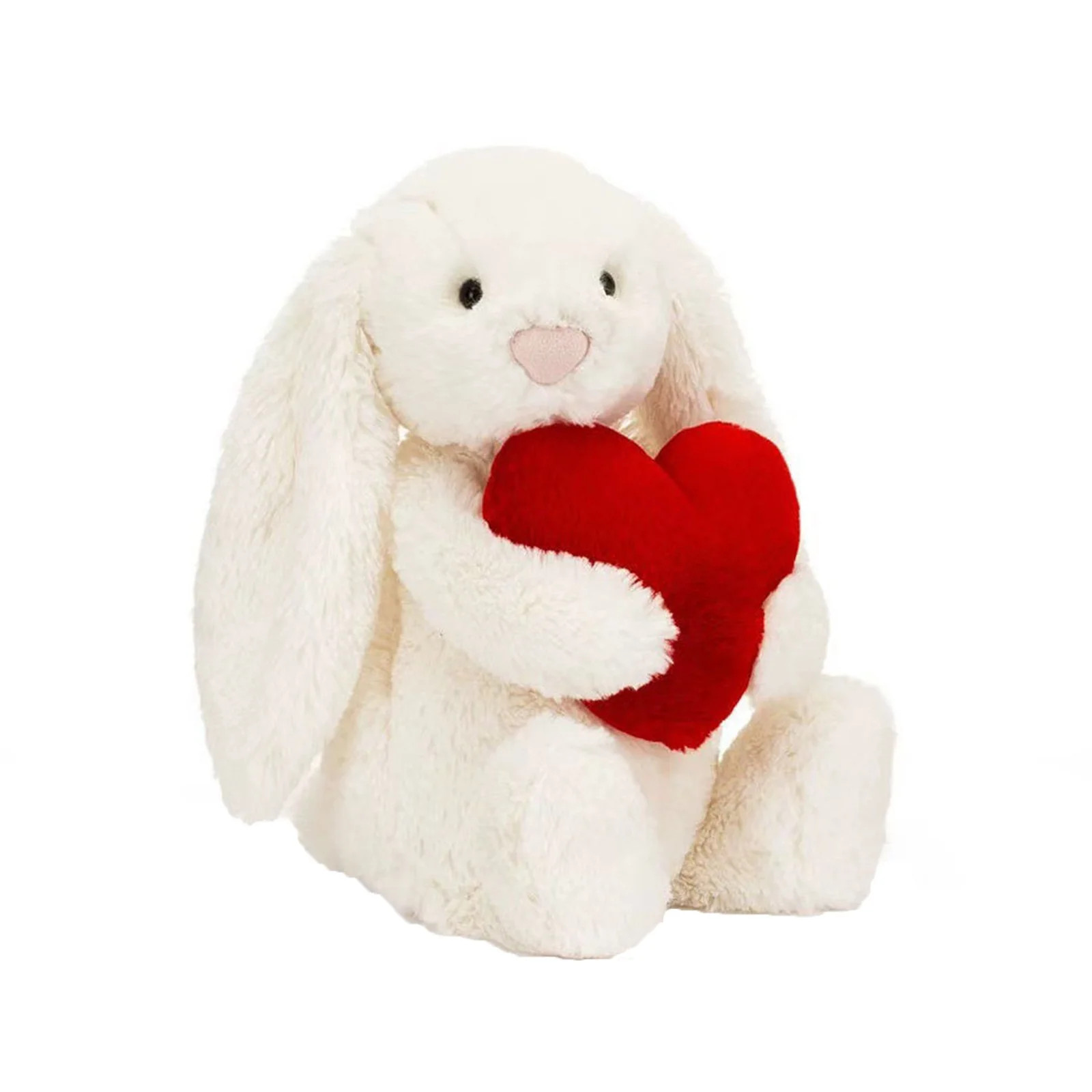 Jellycat Stuffed Animals Plush, 7 Inch Jellycat Fluffy Ears Rabbit With Love Stuffed Plushies, Id... | Walmart (US)