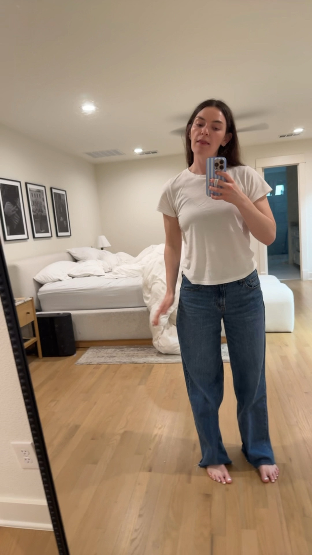 these jeans are an absolute slay. they are a low rise super baggy jean and i am obsessed with them. the perfect lounge jean

#LTKStyleTip #LTKFindsUnder100