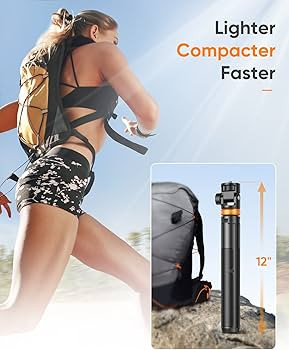 Newest 62" EUCOS Selfie Stick Tripod with Remote, Upgraded Solidest Cell Phone Travel Tripod Stan... | Amazon (US)