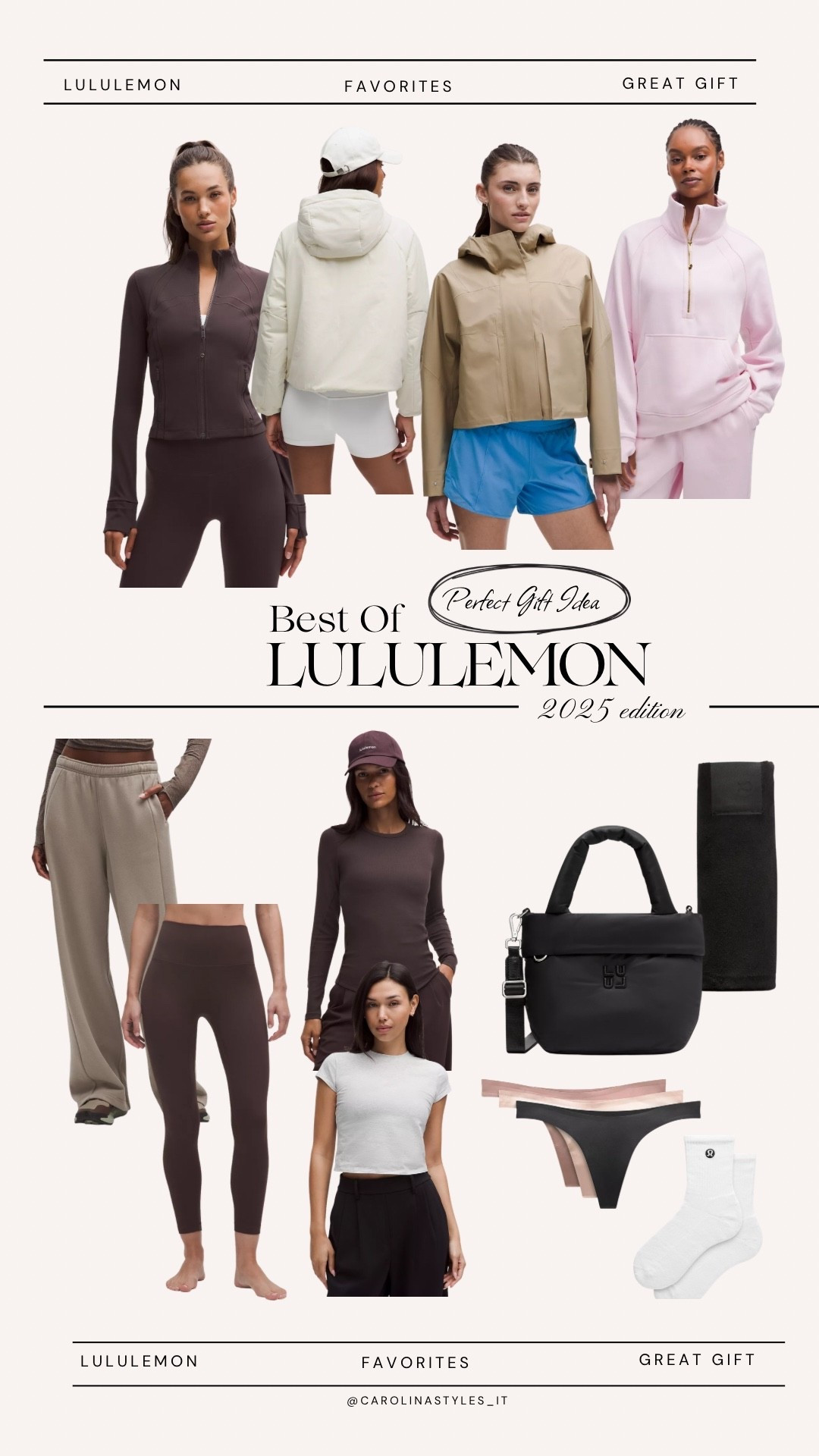My best of lululemon for 2025 is here!
Sharing the pieces I wear on repeat — flattering fits, everyday staples, and the styles worth grabbing before they sell out. Linking everything on LTK so you can shop directly. 🤍🛍️

lululemon favorites 2025
best lululemon pieces
lululemon must haves
lululemon outfit ideas
lululemon leggings review
lululemon try on haul
lululemon gift ideas
everyday athleisure
gym outfits for women
trending activewear 2025
viral lululemon finds
workout outfits women
comfy travel outfits

#Lululemon #LululemonFinds #LululemonFavorites #AthleisureStyle #WorkoutWear #GymOutfits #LTKFinds wear #LTKFaves #LTKShopping #2025Style #2025FashionTrends

#LTKActive #LTKGiftGuide #LTKfitnessgoals
