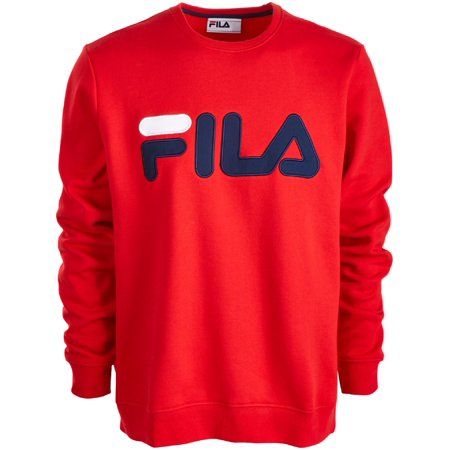 Fila Mens Regola Logo Crewneck Sweatshirt Red S | Walmart (US)