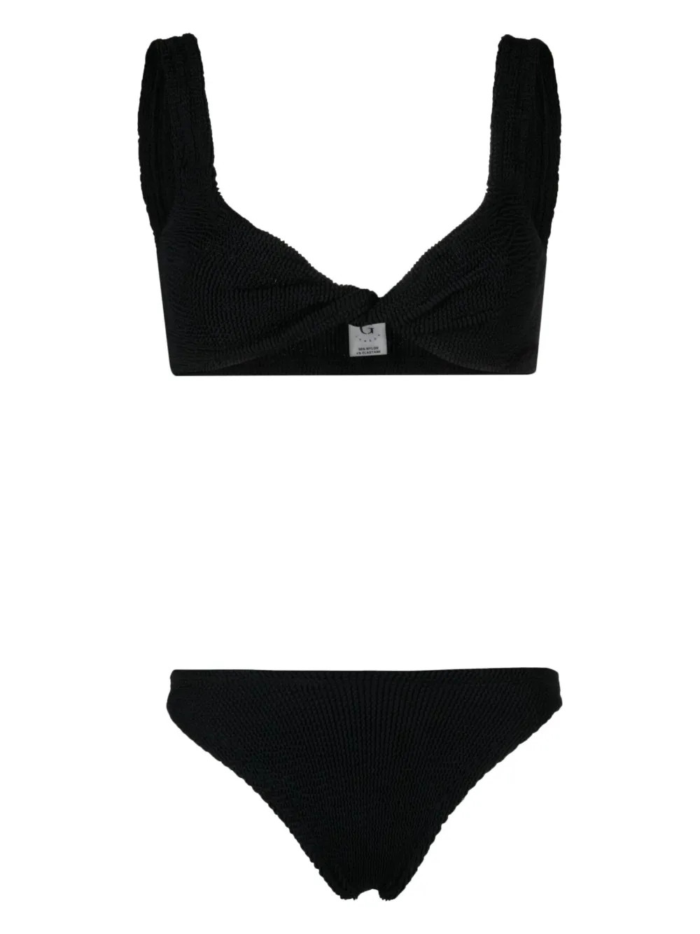 Hunza G Juno Crinkled Bikini Set - Farfetch | Farfetch Global