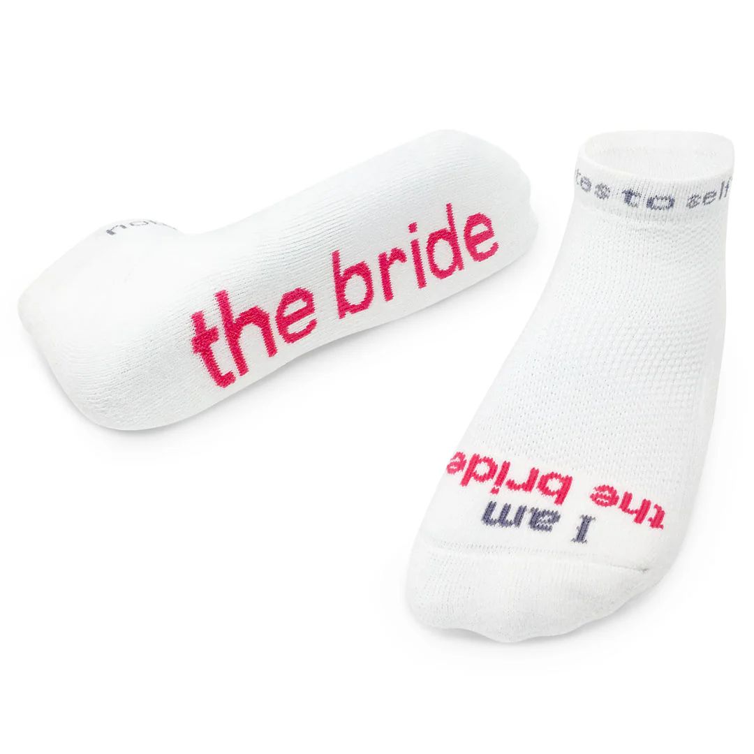 I am the bride® white low-cut socks | notes to self
