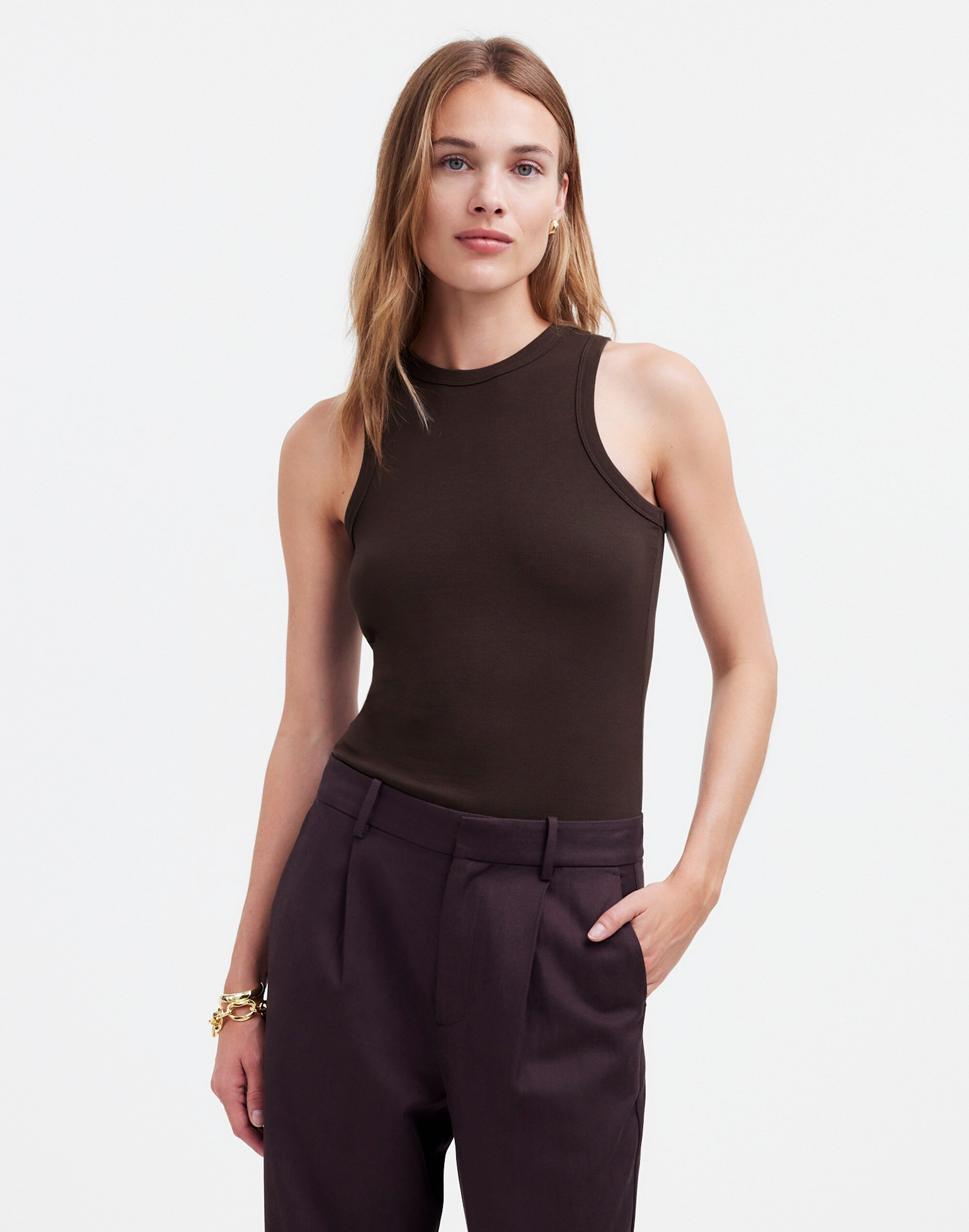 Ribbed Cutaway Tank | Madewell | Madewell