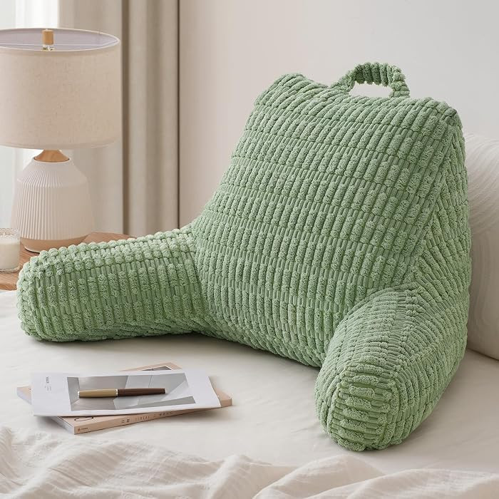Blissful Diary Reading Pillow, Large Backrest Pillow with Shredded Memory Foam for Adult & Childr... | Amazon (US)