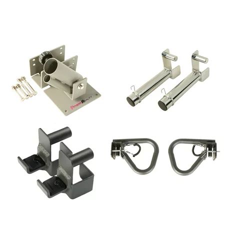 FITNESS REALITY Attachment Set for 2x2 Steel Tubing Power Cages, Includes Landmine, Olympic Plate Ho | Walmart (US)