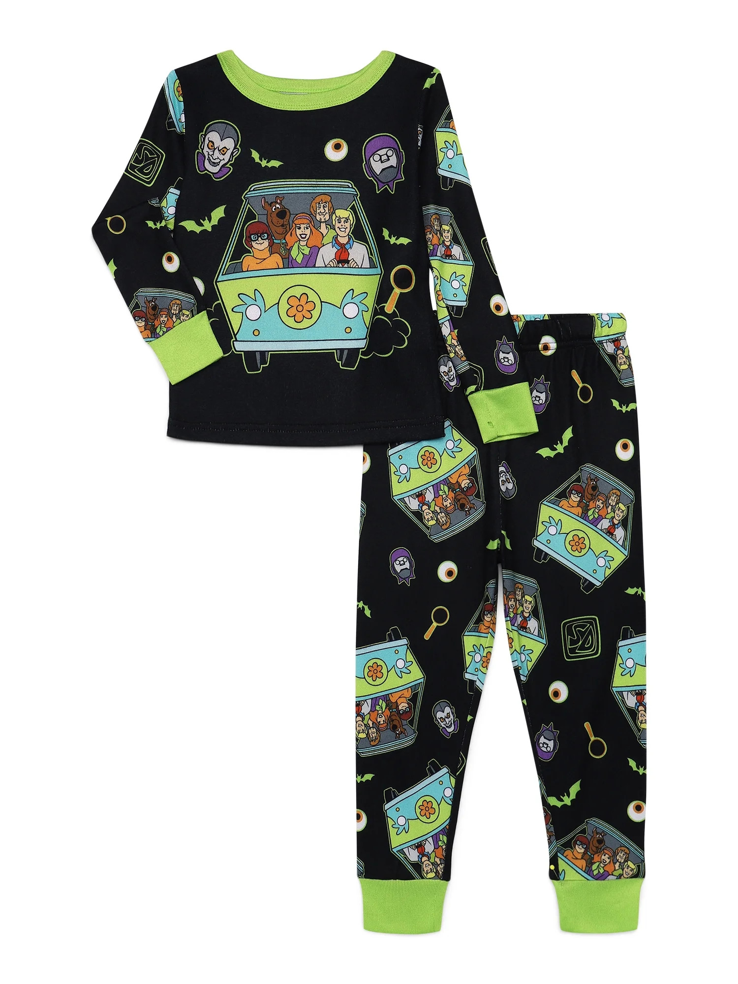 Scooby-Doo Toddlers' Halloween Glow In The Dark Pajama Top and Pants Set, 2-Piece, Sizes 12M-5T | Walmart (US)