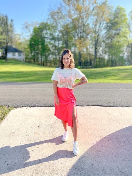 This skirt is actually a slip dress from target and I’m obsessed! It has adjustable spaghetti straps and I’m wearing an XS. The perfect summer dress   

#LTKstyletip #LTKSeasonal #LTKfindsunder50