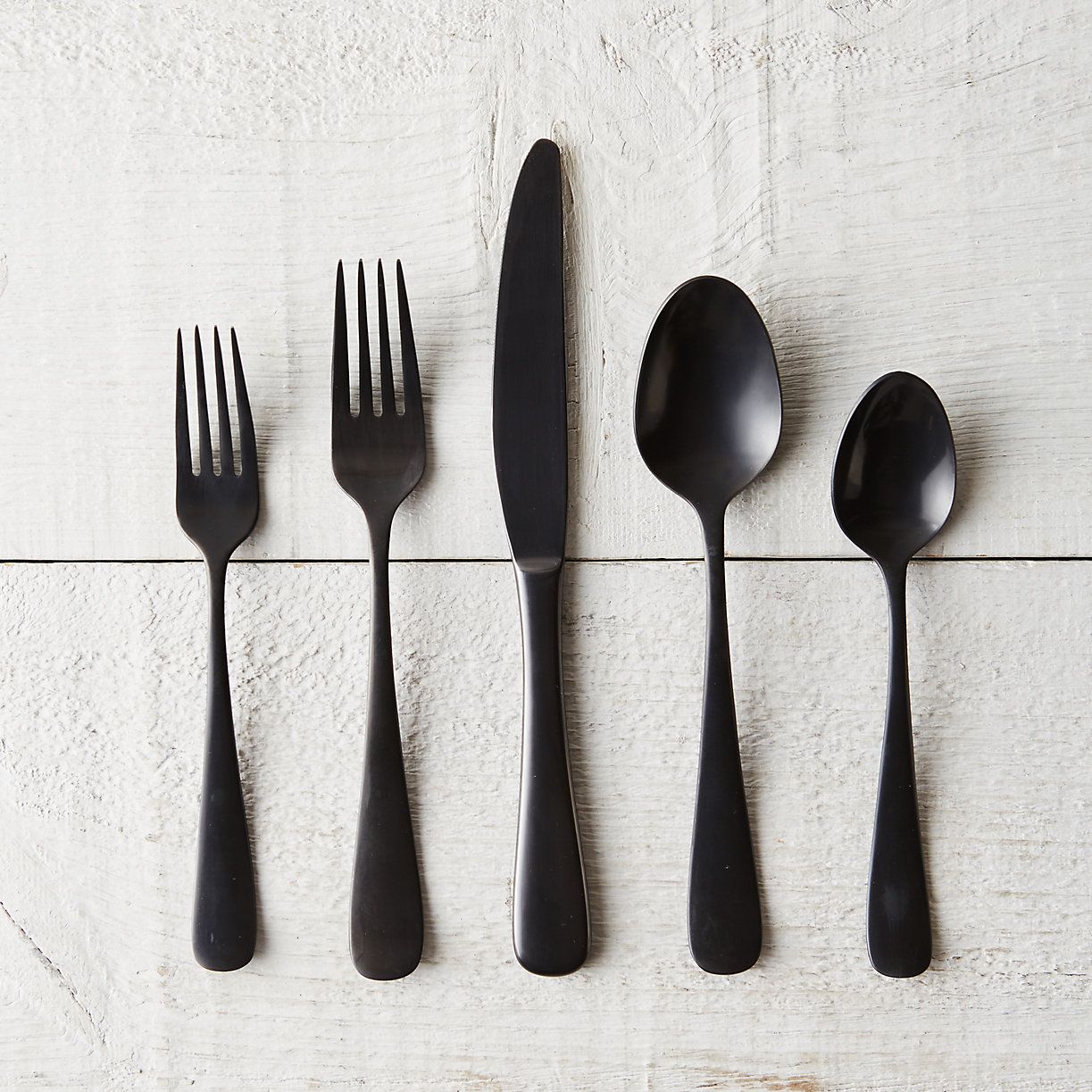 Matte Black Flatware Set | Terrain