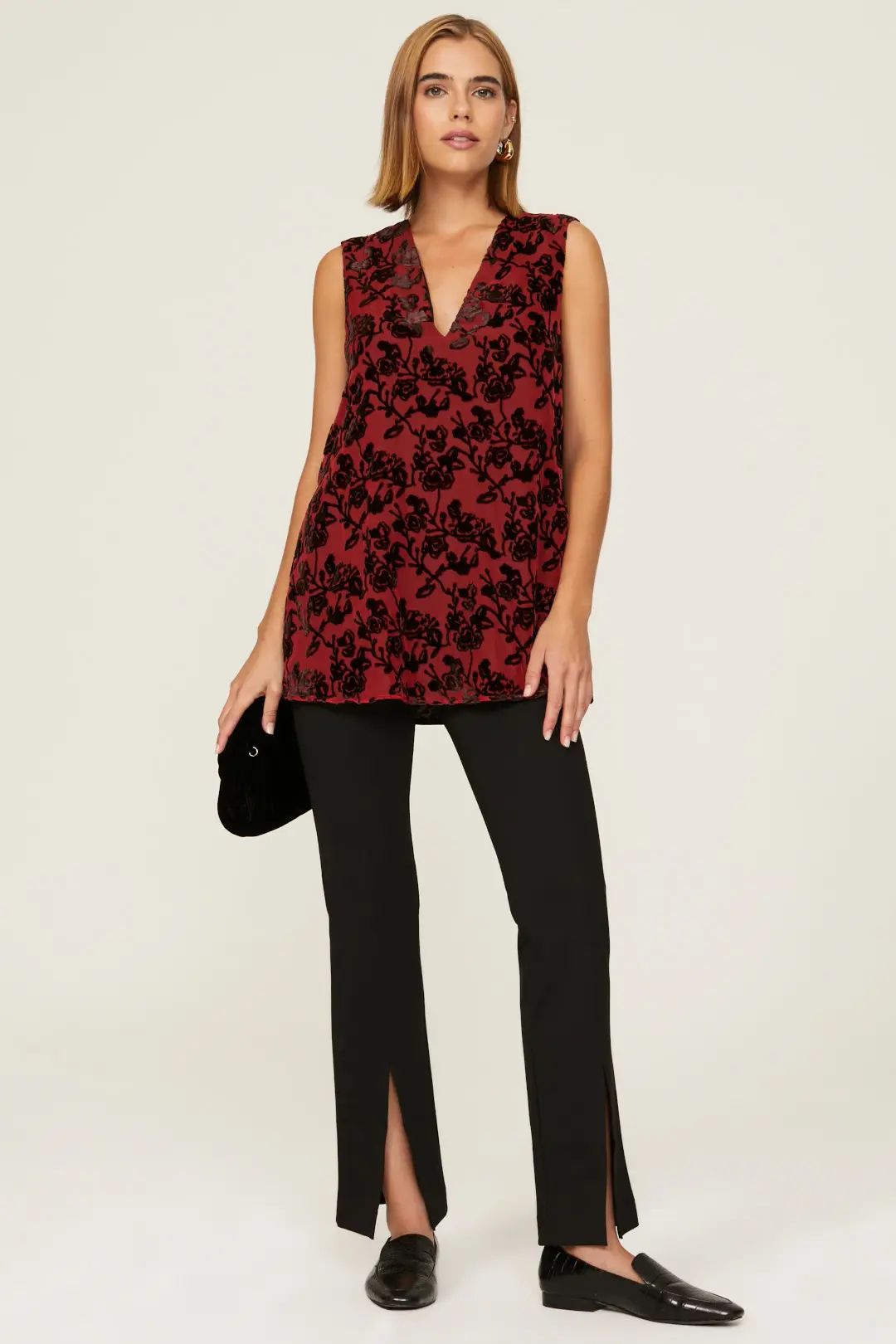 Red Printed Top | Rent the Runway