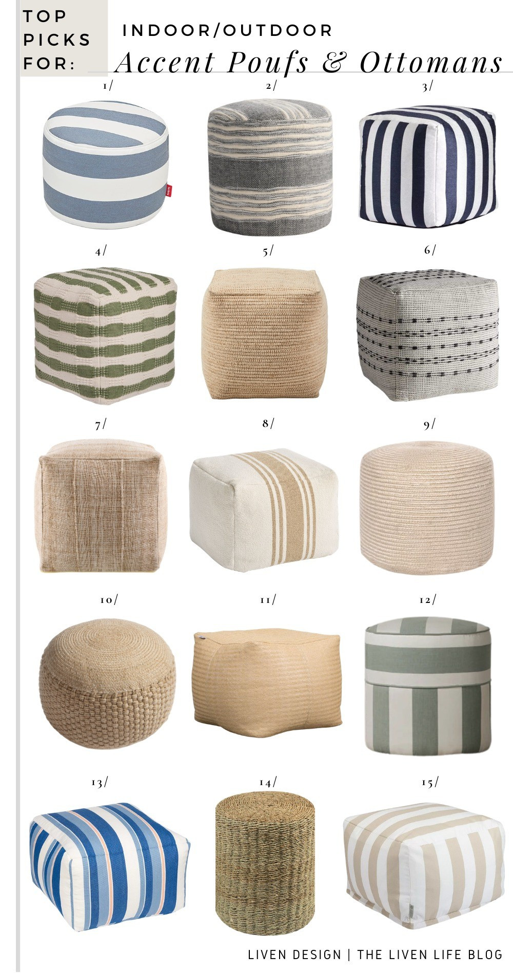 Indoor outdoor pouf. Outdoor ottoman. Patio decor

#LTKSeasonal #LTKHome #LTKSaleAlert