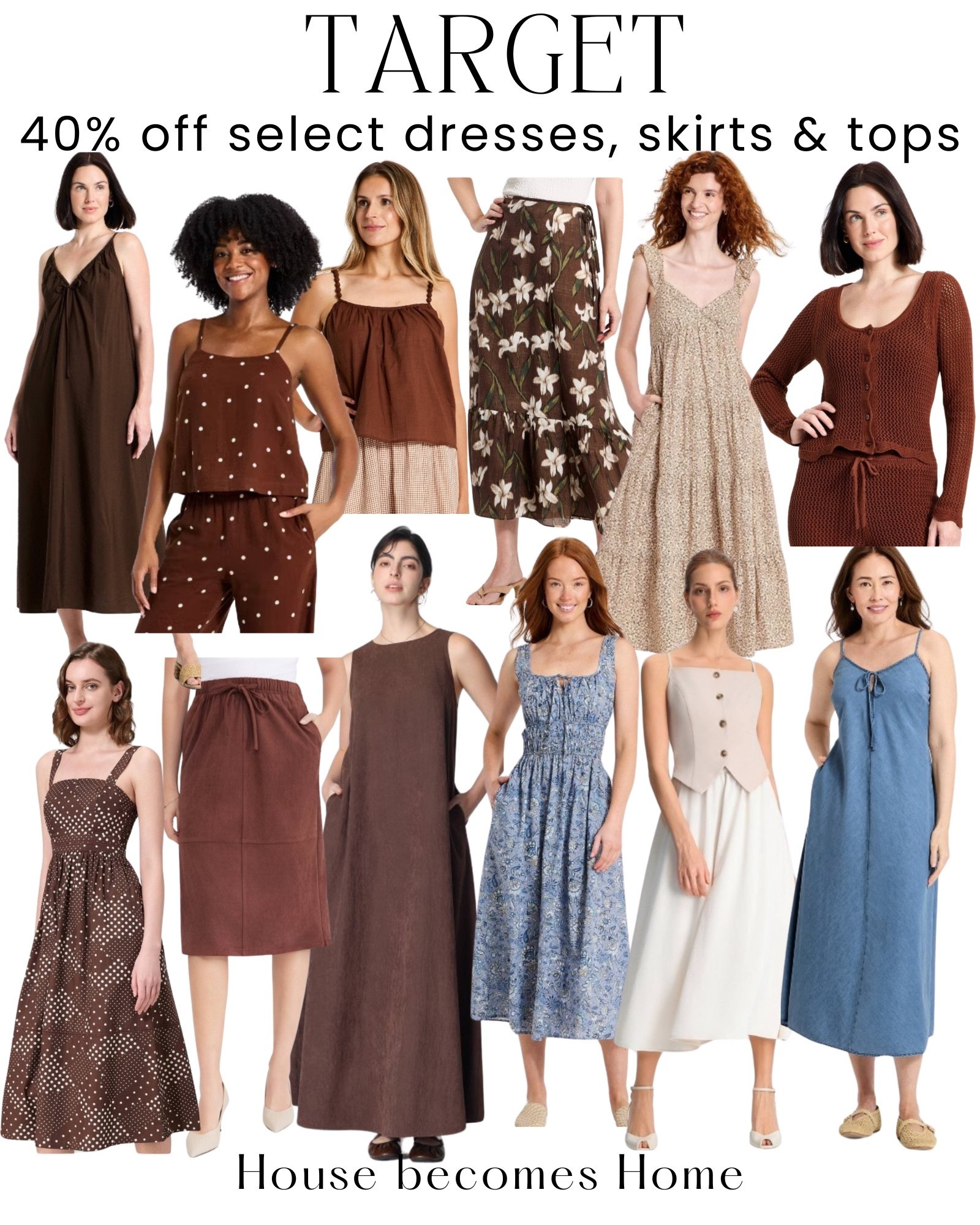 Target sale! 40% off select dresses, skirts and tops!

#LTKSaleAlert #LTKMidsize #LTKPlusSize