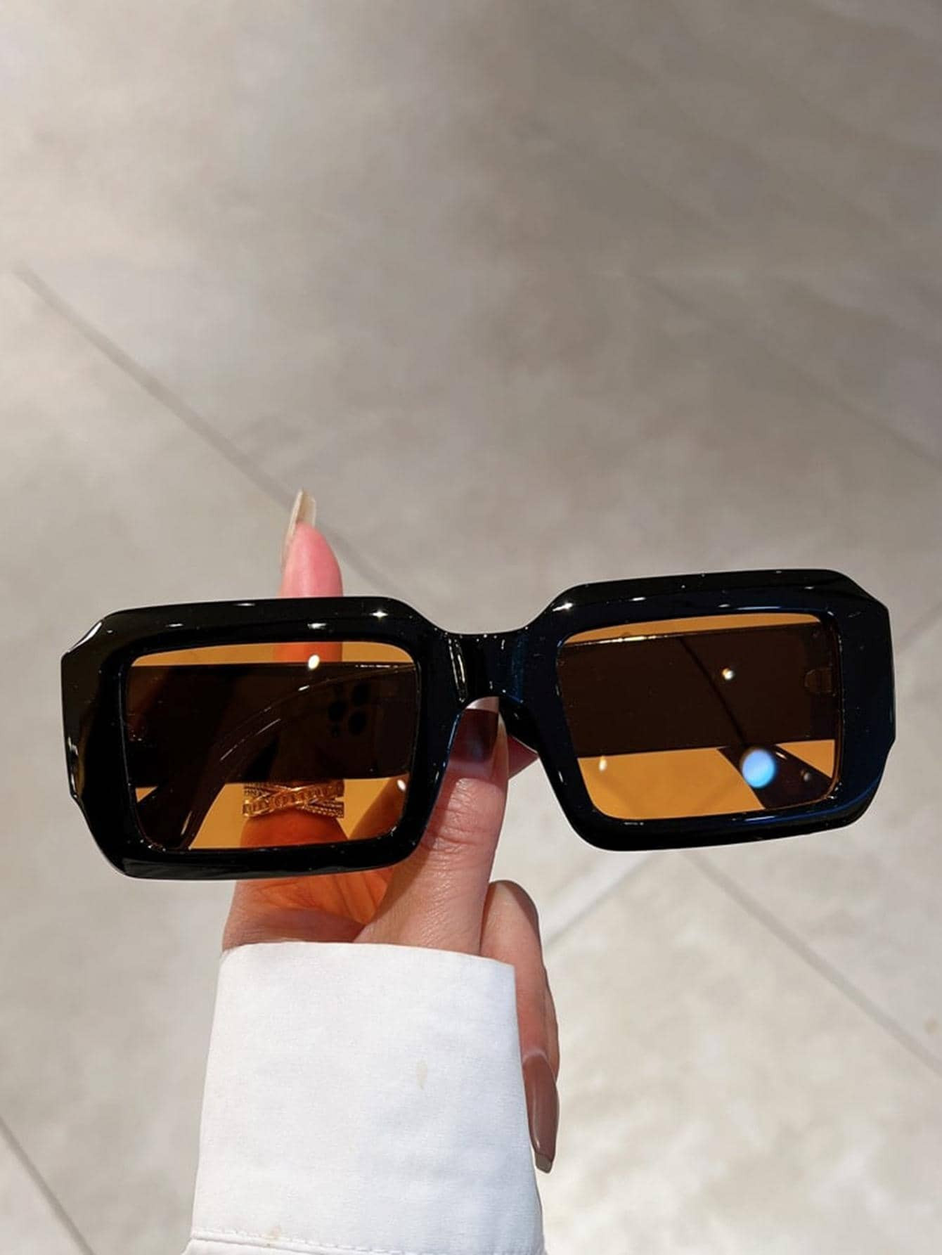 1pair Women Square Frame Fashion Glasses | SHEIN