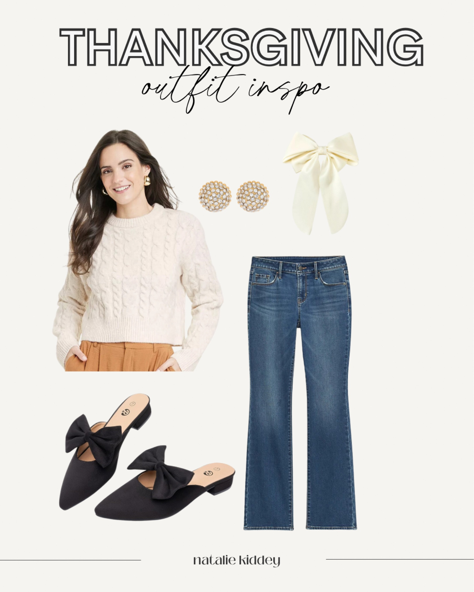 More thanksgiving outfits 🫶🏻♥️ love the classic look of this one with some bows to fancy it up a bit 

#LTKfindsunder50 #LTKplussize #LTKHoliday