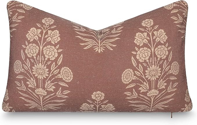 Crumbs Home Modern Farmhouse California Casual Indoor Outdoor Lumbar Pillow Cover, 12"x20" Water ... | Amazon (US)