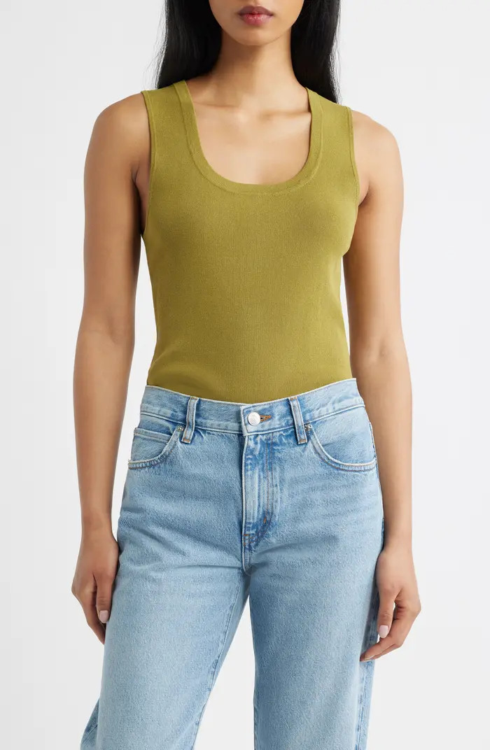 MANGO Sleeveless Rib Top | Nordstrom | Nordstrom