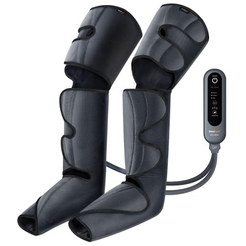 SHINE WELL Leg Compression Massager, Leg Massager for Circulation and Pain Relief, Air Compression Leg Massager with 3 Modes 3 Intensities 2 Extenders and Adjustable Wraps, Gift for Family Friend | Amazon (US)