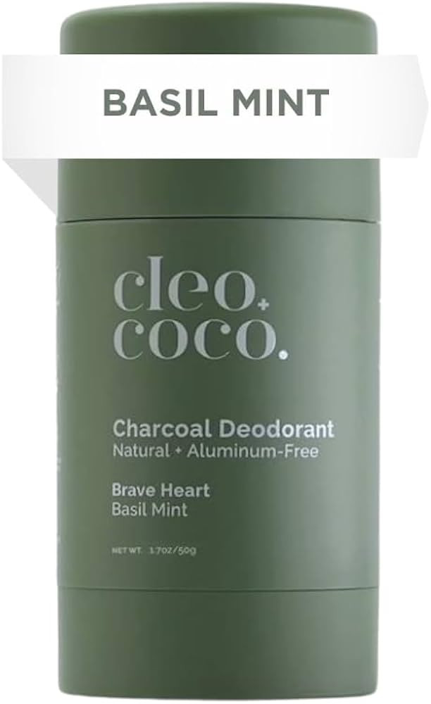 Cleo+Coco - Natural Deodorant - For Women & Men - Aluminum Free - Extra Strength - Activated Char... | Amazon (US)